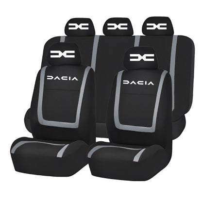 Set Huse Scaune Universale Compatibile cu Dacia Nou – Negru/Gri