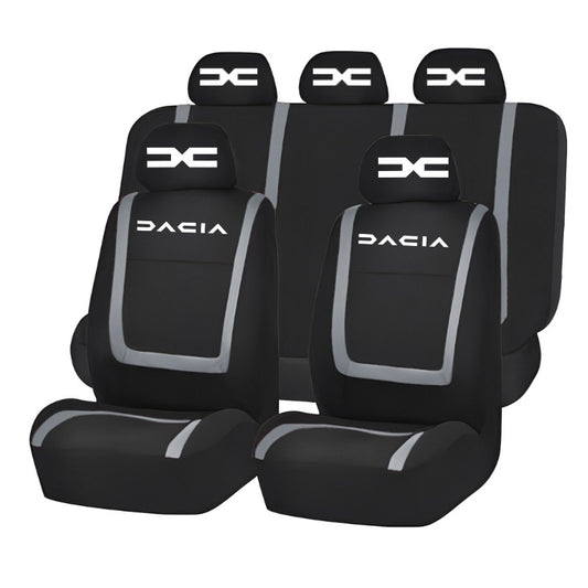 Set Huse Scaune Universale Compatibile cu Dacia Nou – Negru/Gri