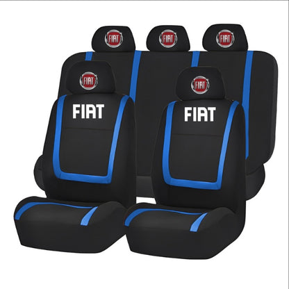 Set Huse Scaune Universale Compatibile cu Fiat – Negru/Albastru