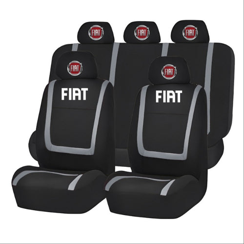 Set Huse Scaune Universale Compatibile cu Fiat – Negru/Gri