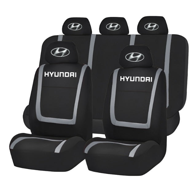 Set Huse Scaune Universale Compatibile cu Hyundai – Negru/Gri