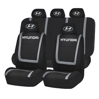 Set Huse Scaune Universale Compatibile cu Hyundai – Negru/Gri
