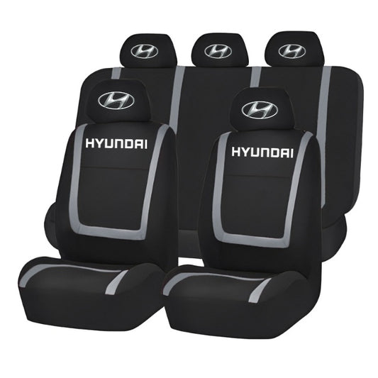Set Huse Scaune Universale Compatibile cu Hyundai – Negru/Gri