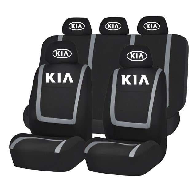 Set Huse Scaune Universale Compatibile cu Kia – Negru/Gri