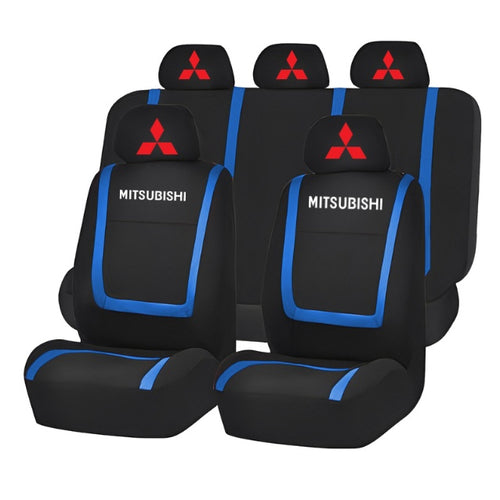 Set Huse Scaune Universale Compatibile cu Mitsubishi – Negru/Albastru