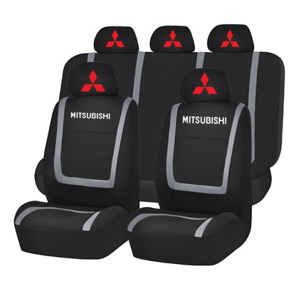 Set Huse Scaune Universale Compatibile cu Mitsubishi – Negru/Gri