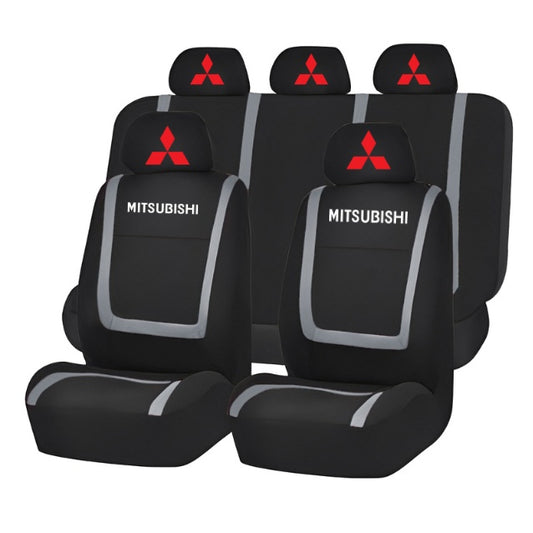 Set Huse Scaune Universale Compatibile cu Mitsubishi – Negru/Gri