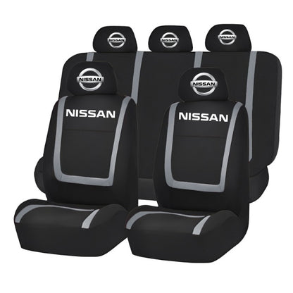 Set Huse Scaune Universale Compatibile cu Nissan – Negru/Gri