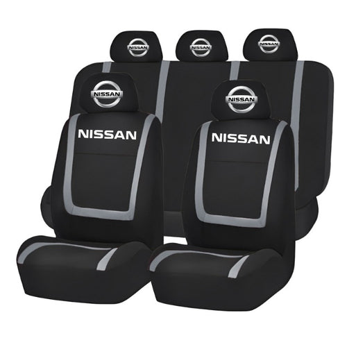 Set Huse Scaune Universale Compatibile cu Nissan – Negru/Gri