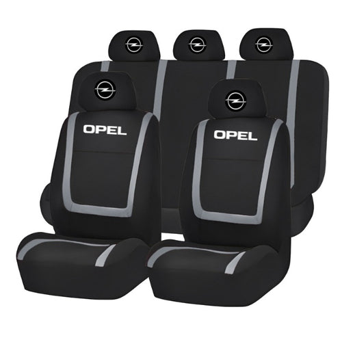 Set Huse Scaune Universale Compatibile cu Opel – Negru/Gri