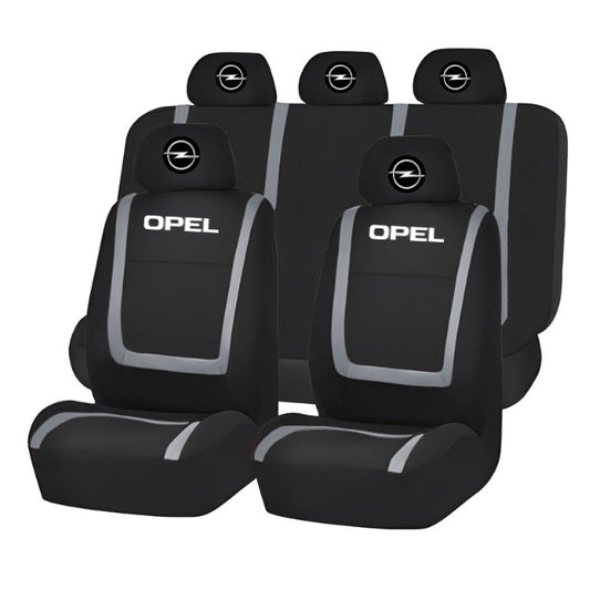 Set Huse Scaune Universale Compatibile cu Opel – Negru/Gri
