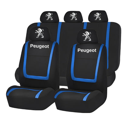 Set Huse Scaune Universale Compatibile cu Peugeot– Negru/Albastru