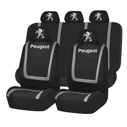 Set Huse Scaune Universale Compatibile cu Peugeot– Negru/Gri