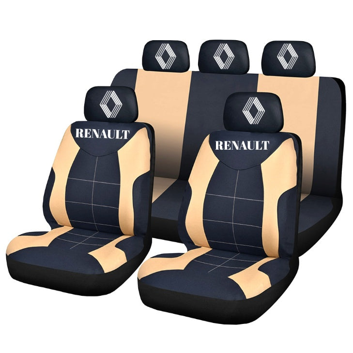 Set Huse Scaune Universale Compatibile cu Renault Nou – Negru/Crem