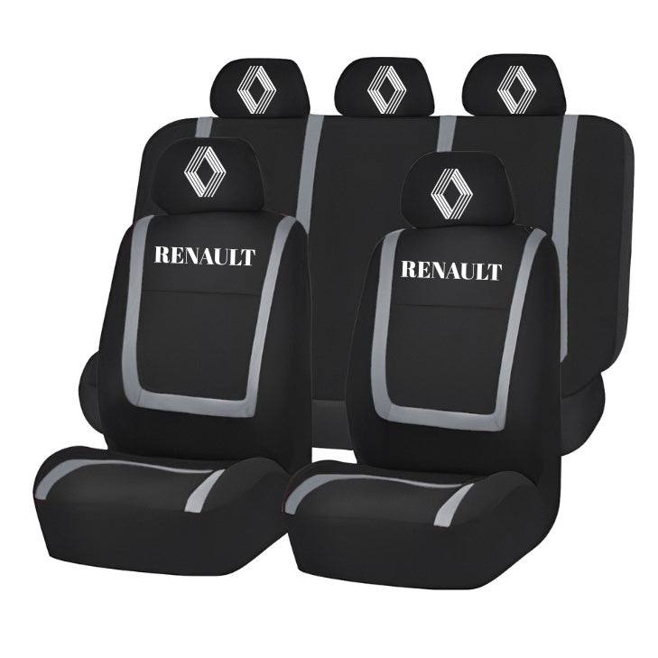 Set Huse Scaune Universale Compatibile cu Renault Nou – Negru/Gri
