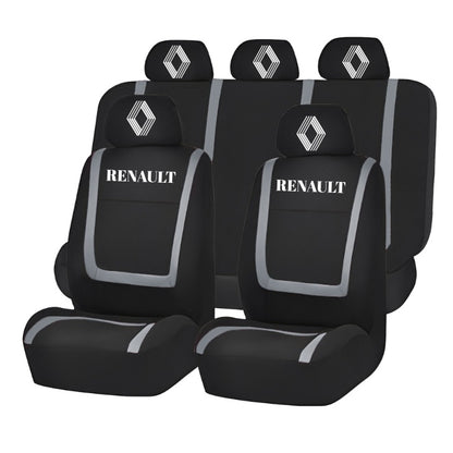 Set Huse Scaune Universale Compatibile cu Renault Nou – Negru/Gri