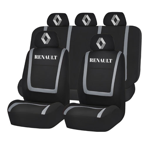 Set Huse Scaune Universale Compatibile cu Renault Nou – Negru/Gri