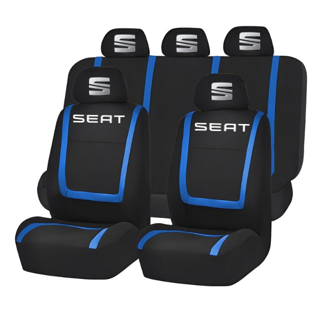 Set Huse Scaune Universale Compatibile cu Seat – Negru/Albastru