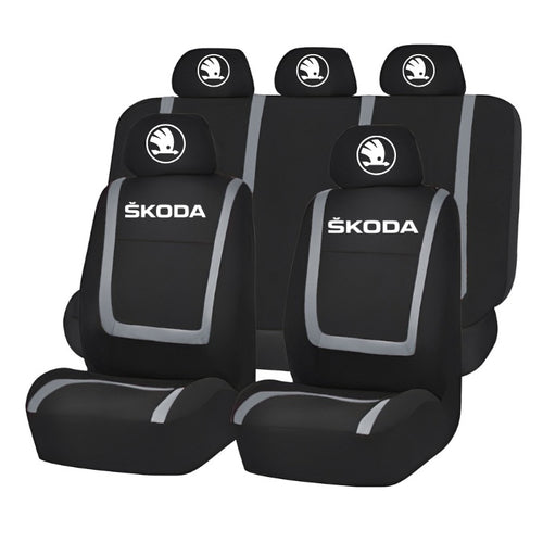 Set Huse Scaune Universale Compatibile cu Skoda Nou – Negru/Gri