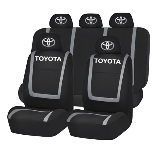 Set Huse Scaune Universale Compatibile cu Toyota– Negru/Gri