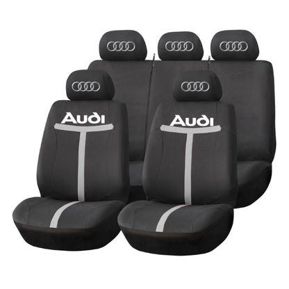 Set Huse Scaune Universale HLX1 Compatibile cu Audi – Negru/Gri