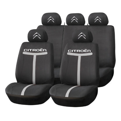 Set Huse Scaune Universale HLX1 Compatibile cu Citroen – Negru/Gri