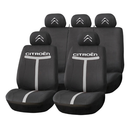 Set Huse Scaune Universale HLX1 Compatibile cu Citroen – Negru/Gri