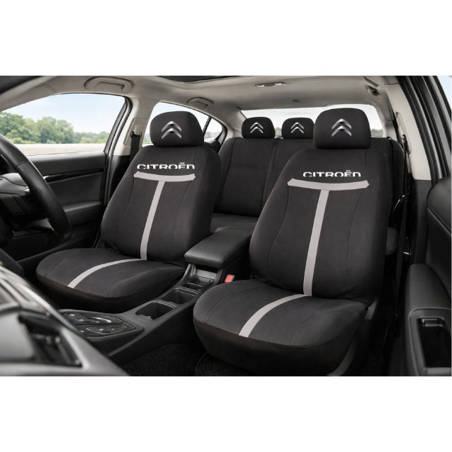 Set Huse Scaune Universale HLX1 Compatibile cu Citroen – Negru/Gri