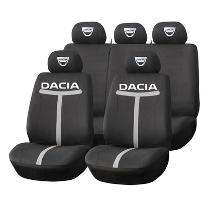 Set Huse Scaune Universale HLX1 Compatibile cu Dacia – Negru/Gri