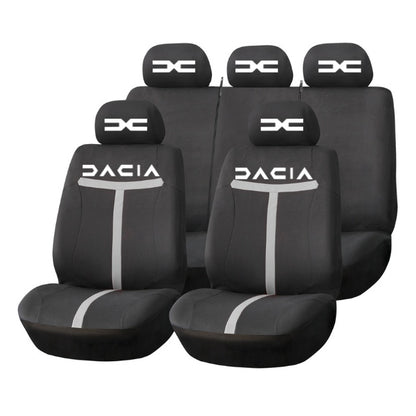 Set Huse Scaune Universale HLX1 Compatibile cu Dacia Nou – Negru/Gri