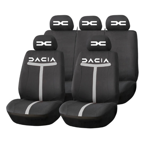 Set Huse Scaune Universale HLX1 Compatibile cu Dacia Nou – Negru/Gri