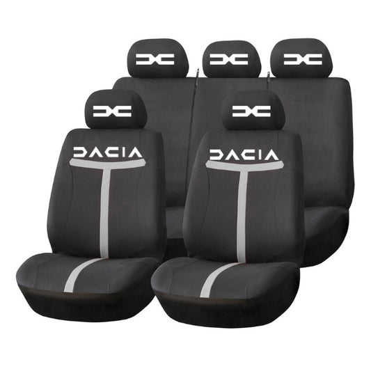 Set Huse Scaune Universale HLX1 Compatibile cu Dacia Nou – Negru/Gri