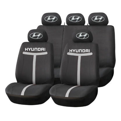 Set Huse Scaune Universale HLX1 Compatibile cu Fiat – Negru/Gri