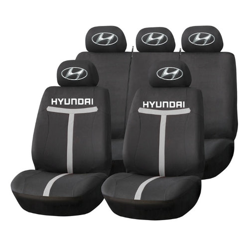 Set Huse Scaune Universale HLX1 Compatibile cu Fiat – Negru/Gri