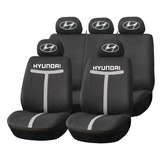 Set Huse Scaune Universale HLX1 Compatibile cu Fiat – Negru/Gri