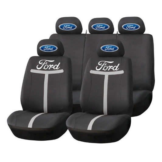 Set Huse Scaune Universale HLX1 Compatibile cu Ford – Negru/Gri