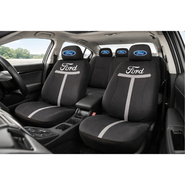 Set Huse Scaune Universale HLX1 Compatibile cu Ford – Negru/Gri