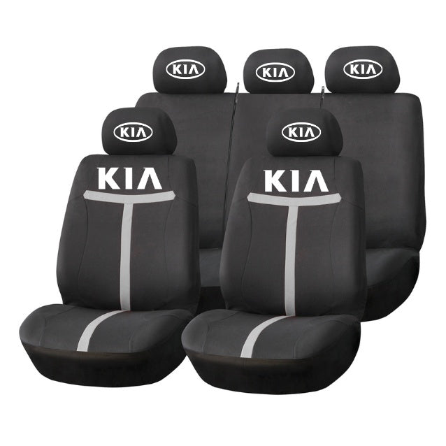 Set Huse Scaune Universale HLX1 Compatibile cu Kia – Negru/Gri