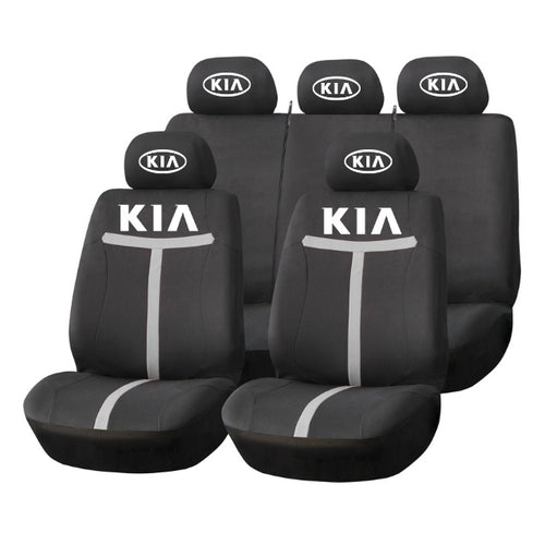 Set Huse Scaune Universale HLX1 Compatibile cu Kia – Negru/Gri