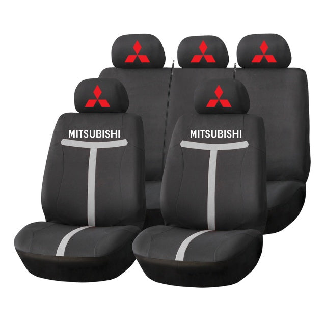 Set Huse Scaune Universale HLX1 Compatibile cu Mitsubishi – Negru/Gri