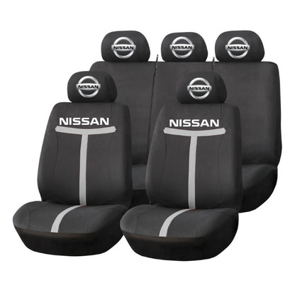 Set Huse Scaune Universale HLX1 Compatibile cu Nissan – Negru/Gri