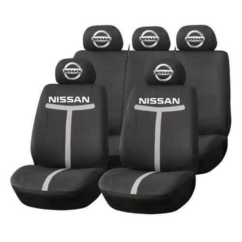 Set Huse Scaune Universale HLX1 Compatibile cu Nissan – Negru/Gri