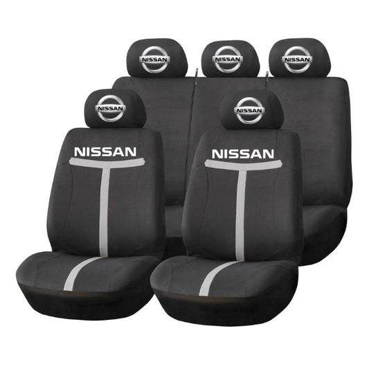 Set Huse Scaune Universale HLX1 Compatibile cu Nissan – Negru/Gri