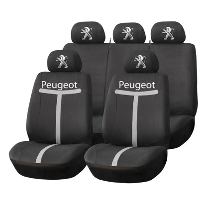 Set Huse Scaune Universale HLX1 Compatibile cu Peugeot – Negru/Gri