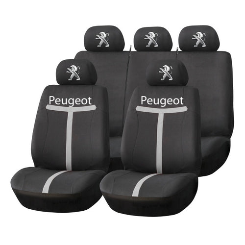 Set Huse Scaune Universale HLX1 Compatibile cu Peugeot – Negru/Gri