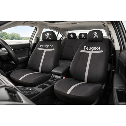 Set Huse Scaune Universale HLX1 Compatibile cu Peugeot – Negru/Gri