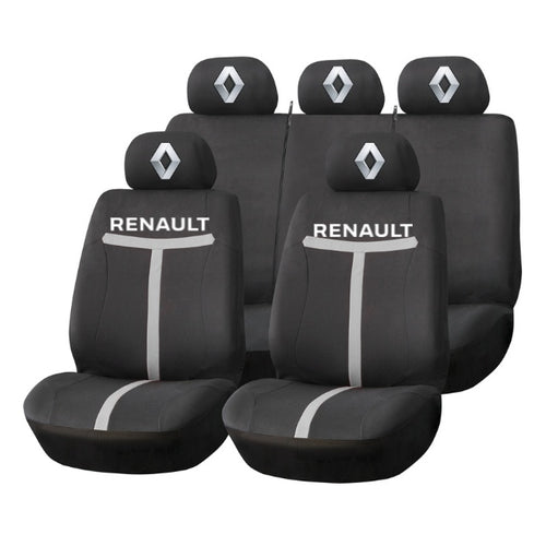 Set Huse Scaune Universale HLX1 Compatibile cu Renault – Negru/Gri