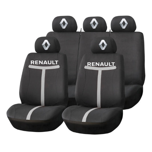 Set Huse Scaune Universale HLX1 Compatibile cu Renault – Negru/Gri