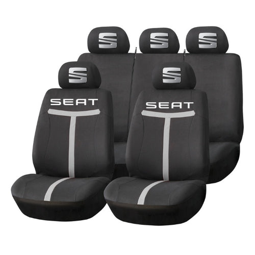 Set Huse Scaune Universale HLX1 Compatibile cu Seat – Negru/Gri