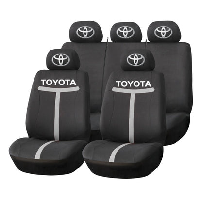 Set Huse Scaune Universale HLX1 Compatibile cu Toyota – Negru/Gri